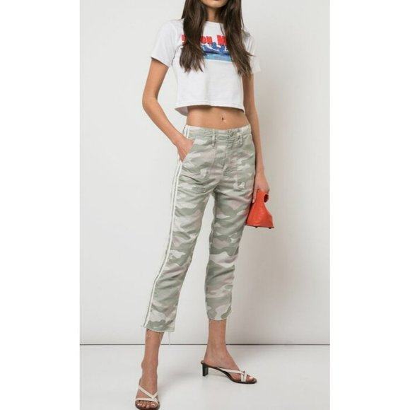 Pantalon Chinos Crop Mother The Shaker - Taille 26, Haute Taille, Neuf Avec étiquettes